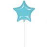 Anagram 4 Inch Star Foil Balloon - Pastel Blue