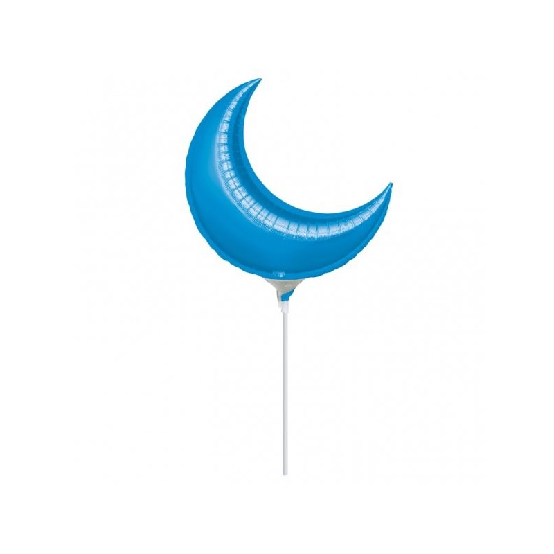 Anagram 10 Inch Crescent Foil Balloon - Blue