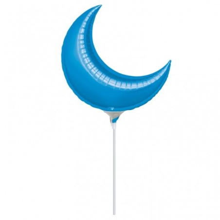 Anagram 10 Inch Crescent Foil Balloon - Blue