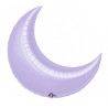 Anagram 10 Inch Crescent Foil Balloon - Lilac