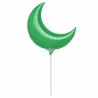 Anagram 10 Inch Crescent Foil Balloon - Green