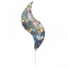 Anagram 15 Inch Curve Foil Balloon - Holo Fireworks
