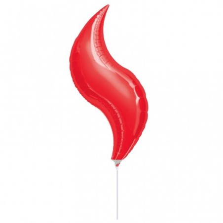 Anagram 15 Inch Curve Foil Balloon - Red