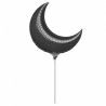Anagram 17 Inch Crescent Foil Balloon - Black