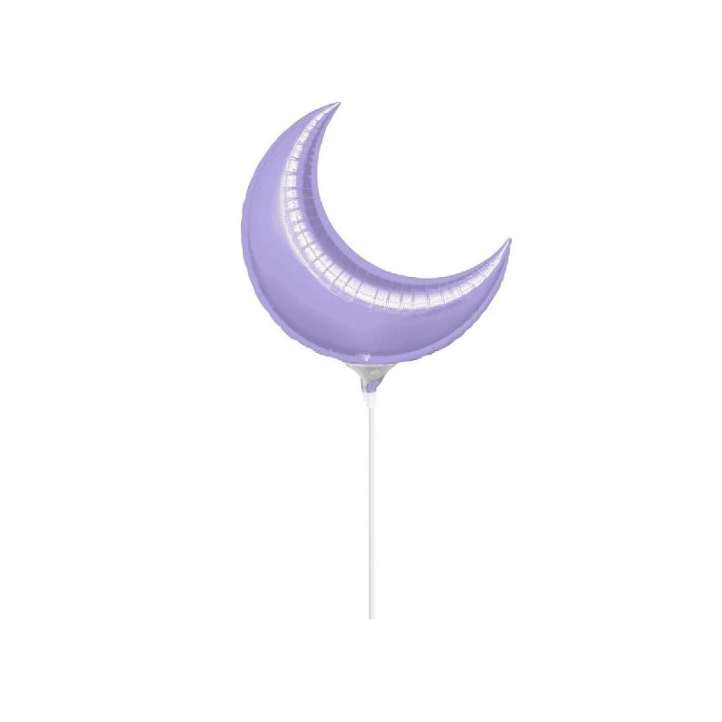 Anagram 17 Inch Crescent Foil Balloon - Lilac