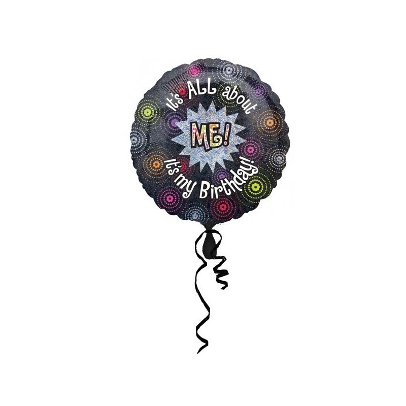 Anagram 18 Inch Circle Foil Balloon - All About Me Birthday