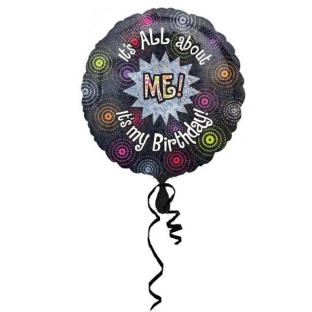 Anagram 18 Inch Circle Foil Balloon - All About Me Birthday