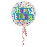 Anagram 18 Inch Circle Foil Balloon - Birthday With Diamonds