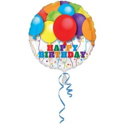 Anagram 18 Inch Circle Foil Balloon - Bright Balloons Birthday