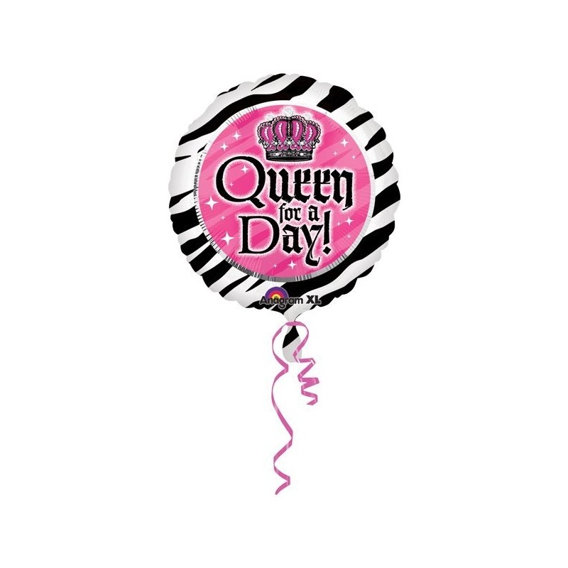 Anagram 18 Inch Circle Foil Balloon - Queen For A Day