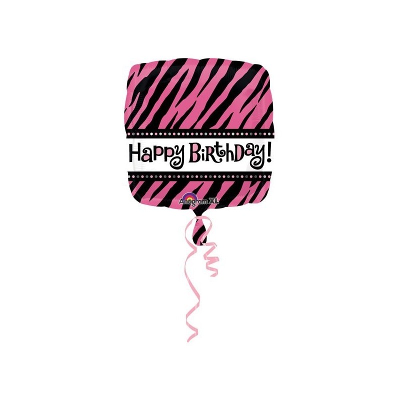 Anagram 18 Inch Square Foil Balloon - Oh So Fabulous Happy Birthday