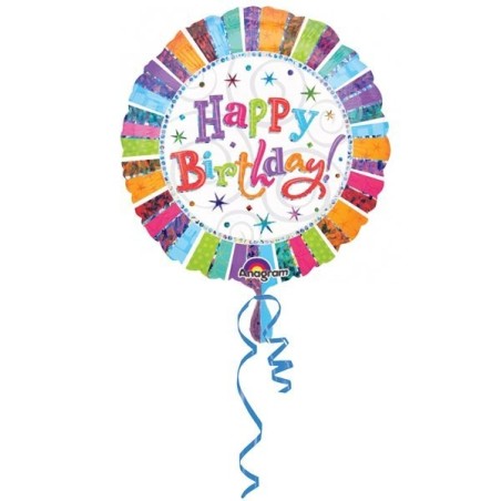 Anagram 18 Inch Circle Foil Balloon - Radiant Birthday