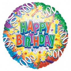 Anagram 18 Inch Met Foil Balloon - Birthday Explosion Happy Birthday