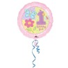 Anagram 18 Inch Circle Foil Balloon - Hugs & Stitch Girl