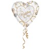 Anagram 18 Inch Heart Foil Balloon - Our Wedding Day