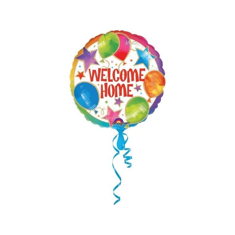 Anagram 18 Inch Circle Foil Balloon - Welcome Home Celebrations