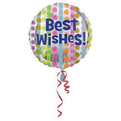 Anagram 18 Inch Circle Foil Balloon - Bright Best Wishes