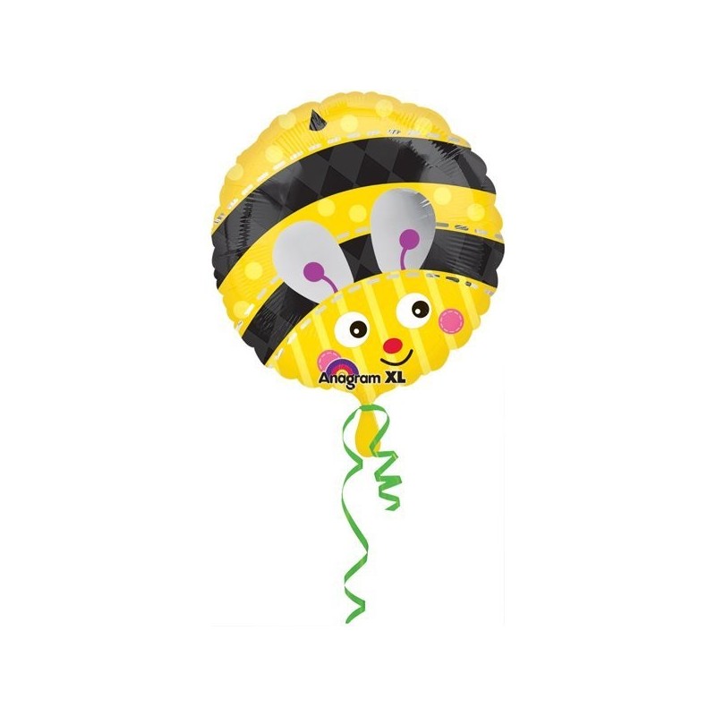 Anagram 18 Inch Circle Foil Balloon - Cute Bumble Bee
