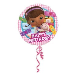 Anagram 18 Inch Circle Foil Balloon - Doc McStuffin Happy Birthday