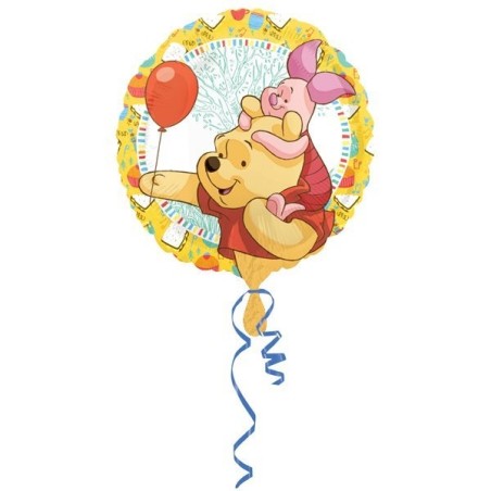 Anagram 18 Inch Circle Foil Balloon - Pooh & Piglet Celebrations