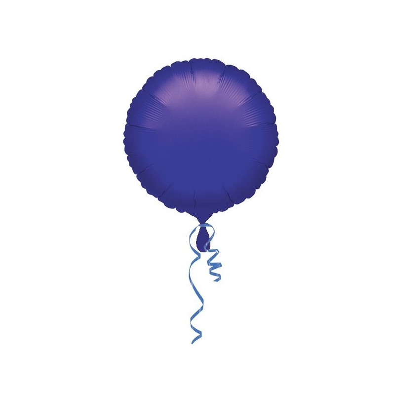 Anagram 18 Inch Circle Foil Balloon - Purple/Purple