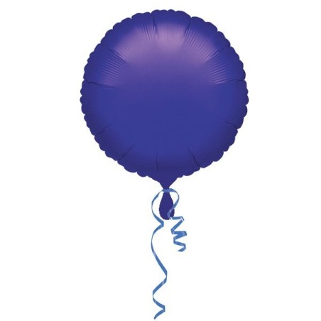 Anagram 18 Inch Circle Foil Balloon - Purple/Purple