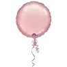 Anagram 18 Inch Circle Foil Balloon - Pastle Pink/Pastle Pink