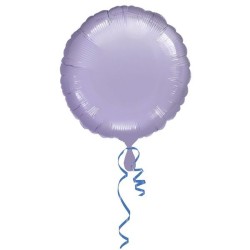 Anagram 18 Inch Circle Foil Balloon - Lilac/Lilac