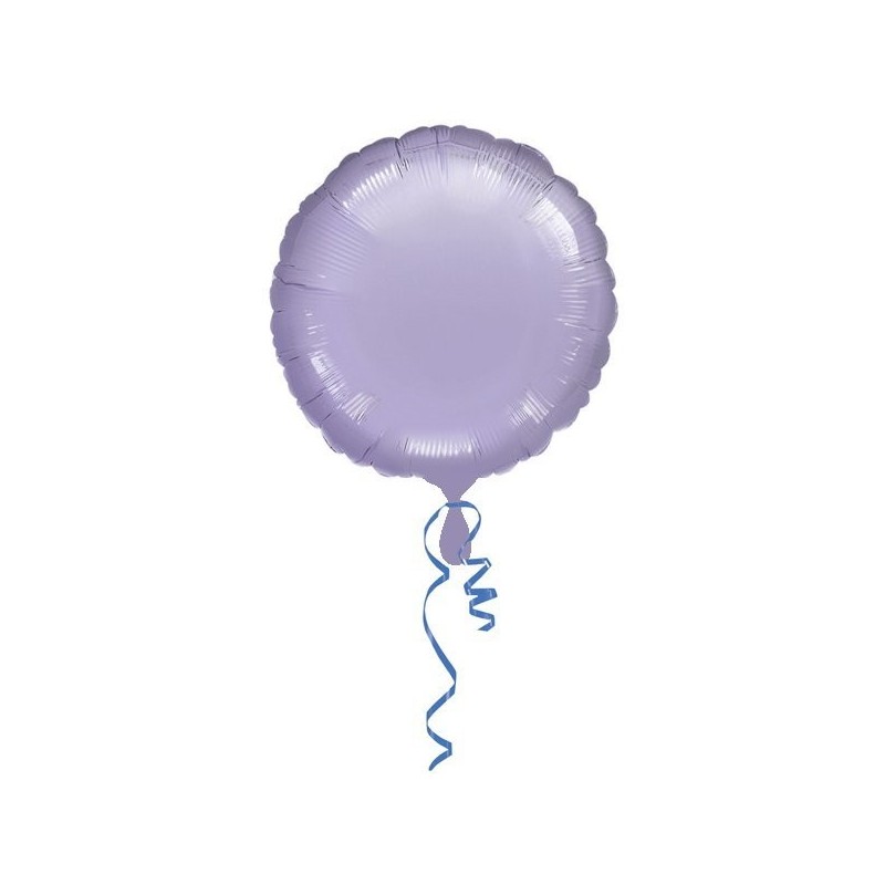 Anagram 18 Inch Circle Foil Balloon - Lilac/Lilac