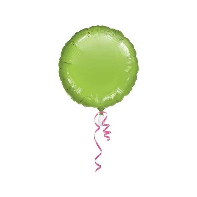 Anagram 18 Inch Circle Foil Balloon - Lime Green