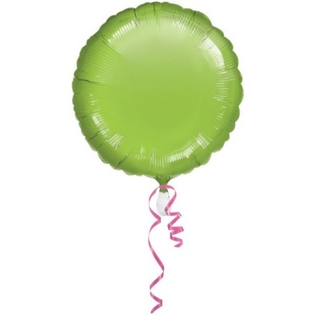 Anagram 18 Inch Circle Foil Balloon - Lime Green