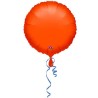 Anagram 18 Inch Circle Foil Balloon - Orange/Orange