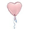 Anagram 18 Inch Heart Foil Balloon - Pastle Pink/Pastle Pink