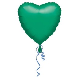 Anagram 18 Inch Heart Foil Balloon - Green/Green