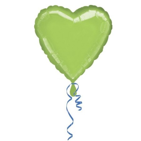 Anagram 18 Inch Heart Foil Balloon - Lime Green