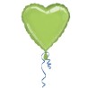 Anagram 18 Inch Heart Foil Balloon - Lime Green