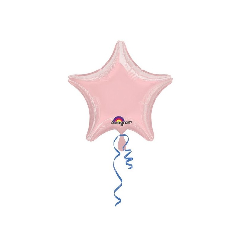 Anagram 19 Inch Star Foil Balloon - Pastel Pink