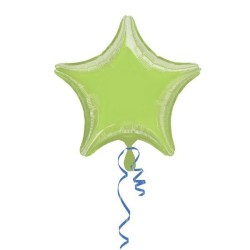 Anagram 19 Inch Star Foil Balloon - Lime Green