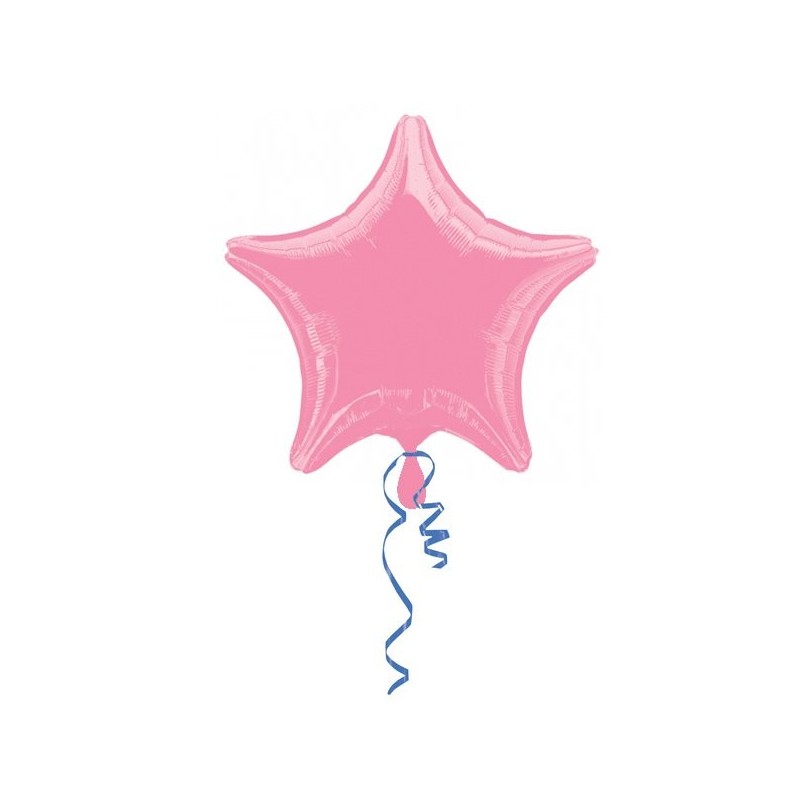 Anagram 19 Inch Star Foil Balloon - Pink/Pink
