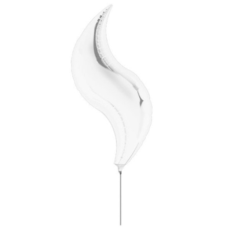 Anagram 19 Inch Star Curve Foil Balloon - Silver