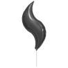 Anagram 19 Inch Star Curve Foil Balloon - Black