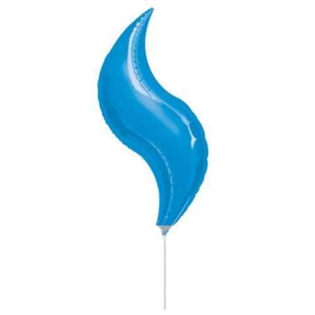 Anagram 19 Inch Star Curve Foil Balloon - Blue