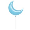 Anagram 26 Inch Crescent Foil Balloon - Pastel Blue