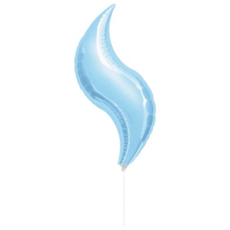 Anagram 28 Inch Curve Foil Balloon - Pastel Blue