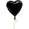 Anagram 32 Inch Heart Jumbo Foil Balloon - Black