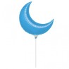 Anagram 35 Inch Crescent Foil Balloon - Blue