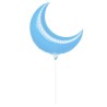 Anagram 35 Inch Crescent Foil Balloon - Pastel Blue