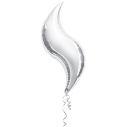 Anagram 36 Inch Curve Foil Balloon - Silver