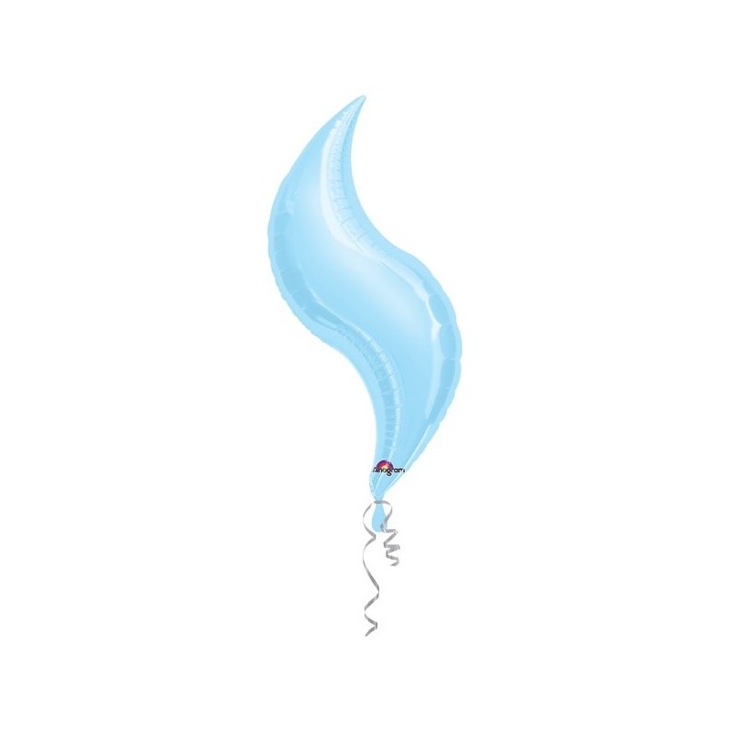 Anagram 36 Inch Curve Foil Balloon - Pastel Blue