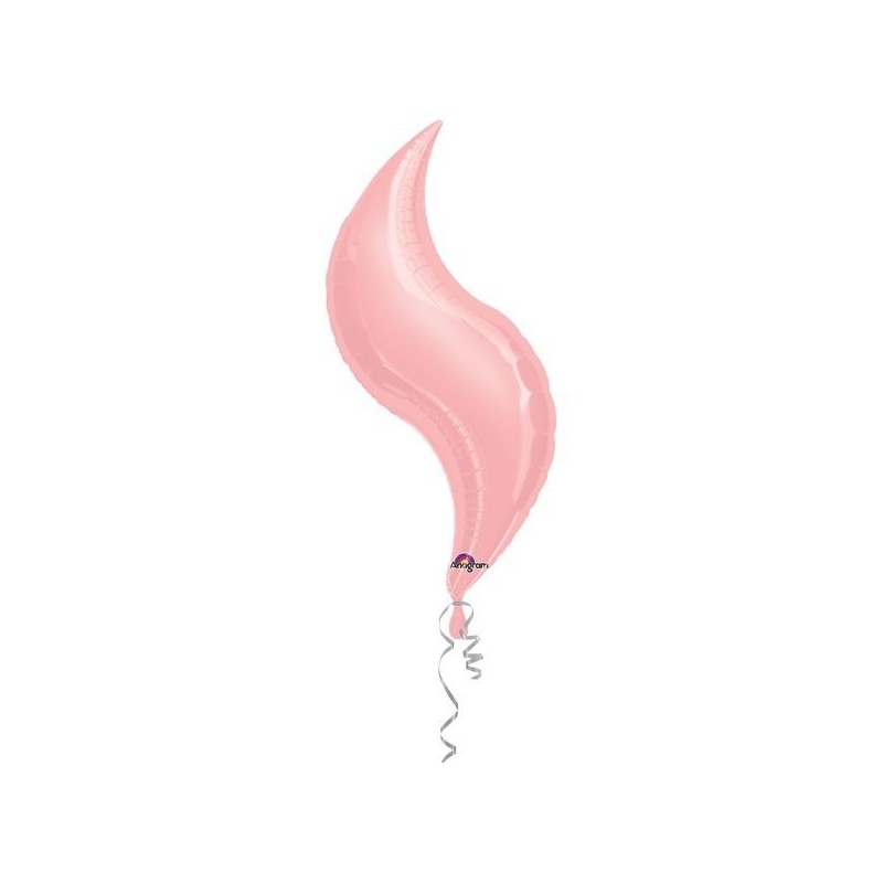 Anagram 36 Inch Curve Foil Balloon - Pastel Pink